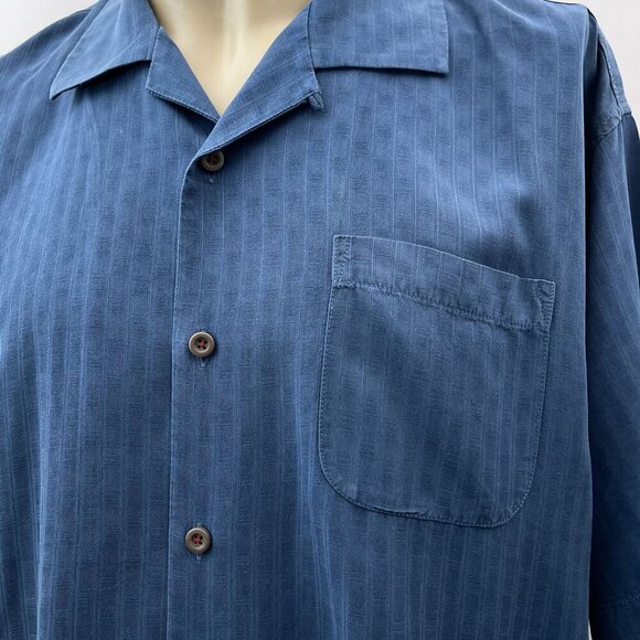 Tommy Bahama Silk MLB Baseball Game 2011 Mid-Summer Classic Shirt Blue Men XL‎ - Picture 6 of 11